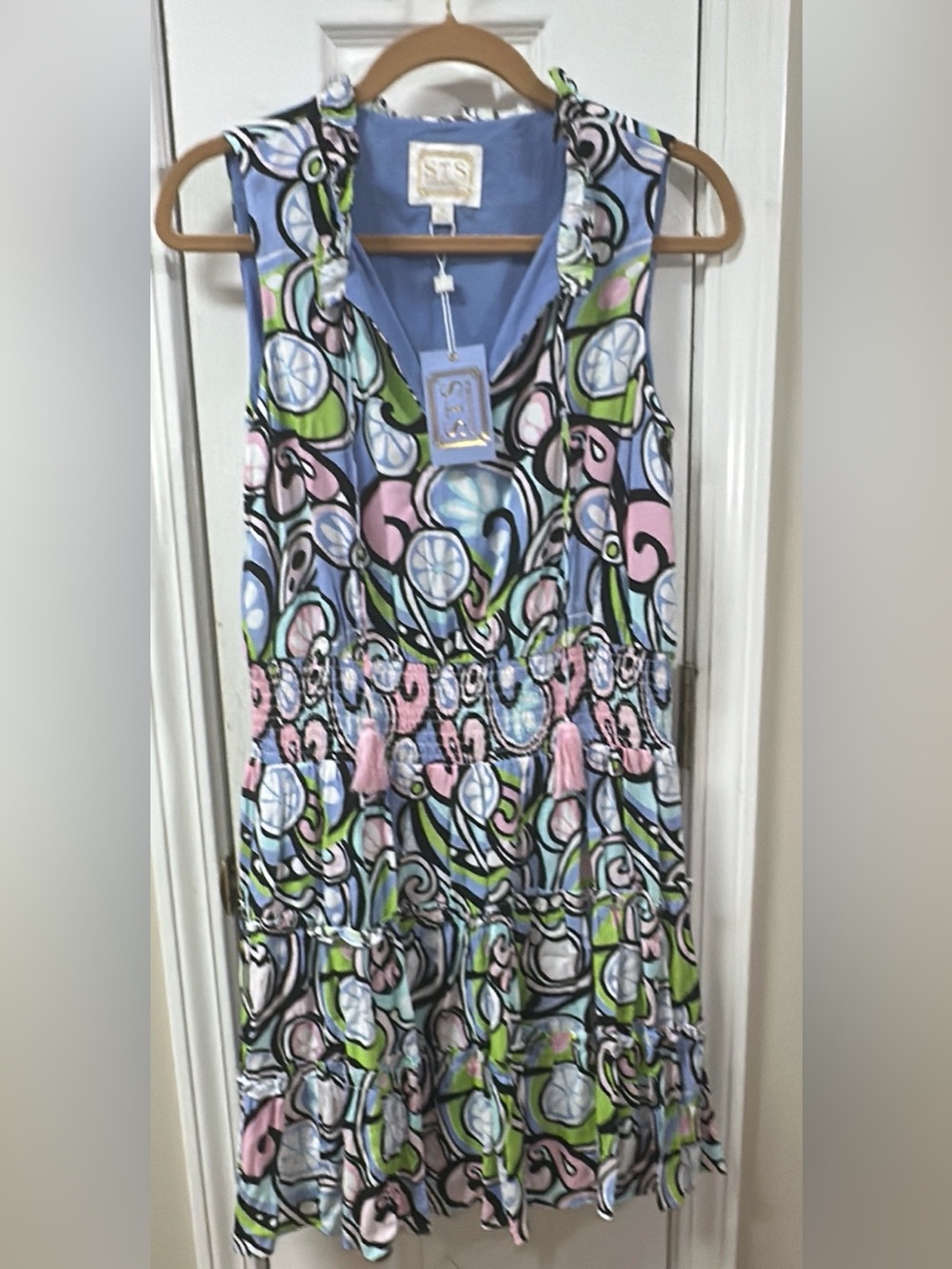 Sail to Sable NWT MOD PRINT DRESS pit to pit 18 (mix42)